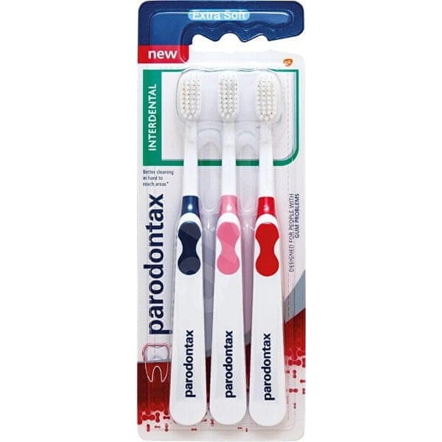 Parodontax Interdental Triopack Extra Soft 1×3 buc, periuță de dinți