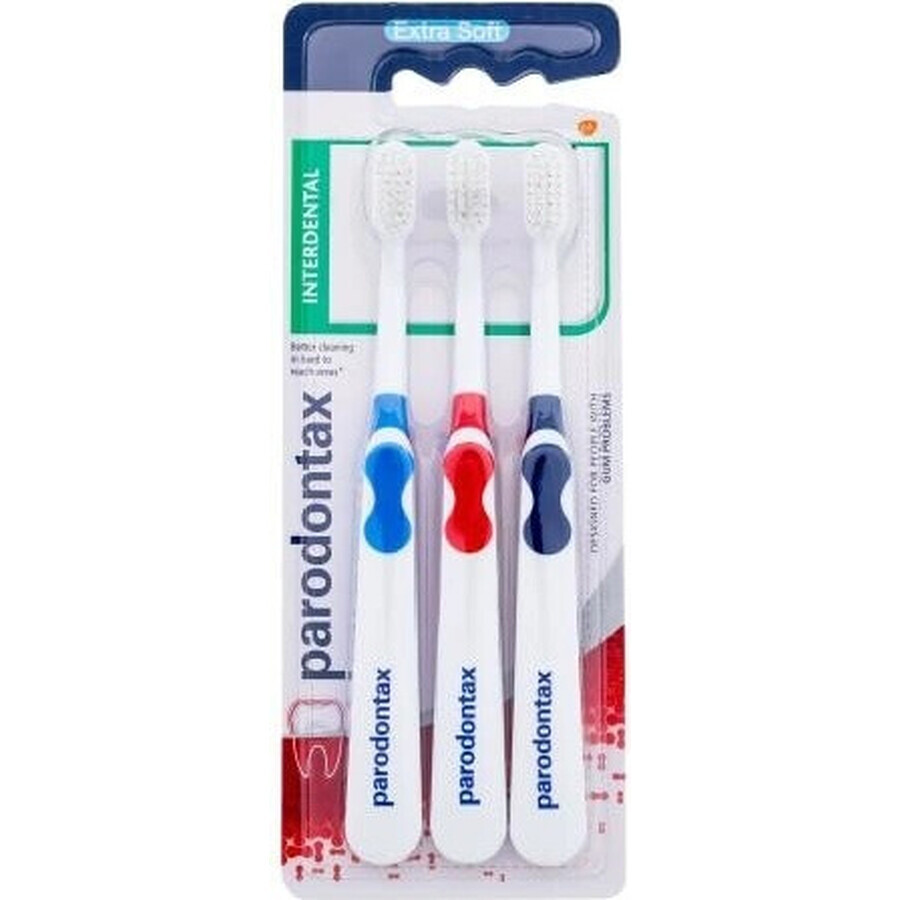 Parodontax Interdental Triopack Extra Soft 1×3 buc, periuță de dinți