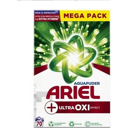 Poudre Ariel 3.3kg/60PD Ultra Oxi Effect 1×3.3kg de poudre