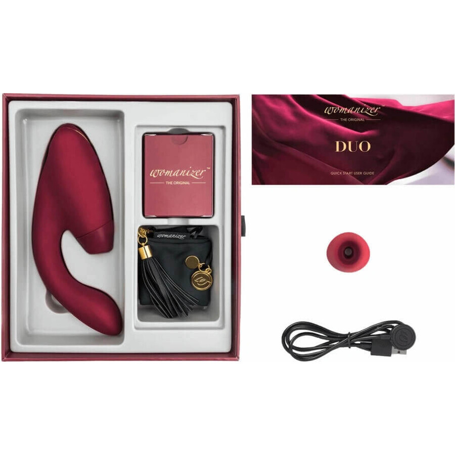 Womanizer DUO BLUEBERRY 1×1 buc, stimulator clitoridian