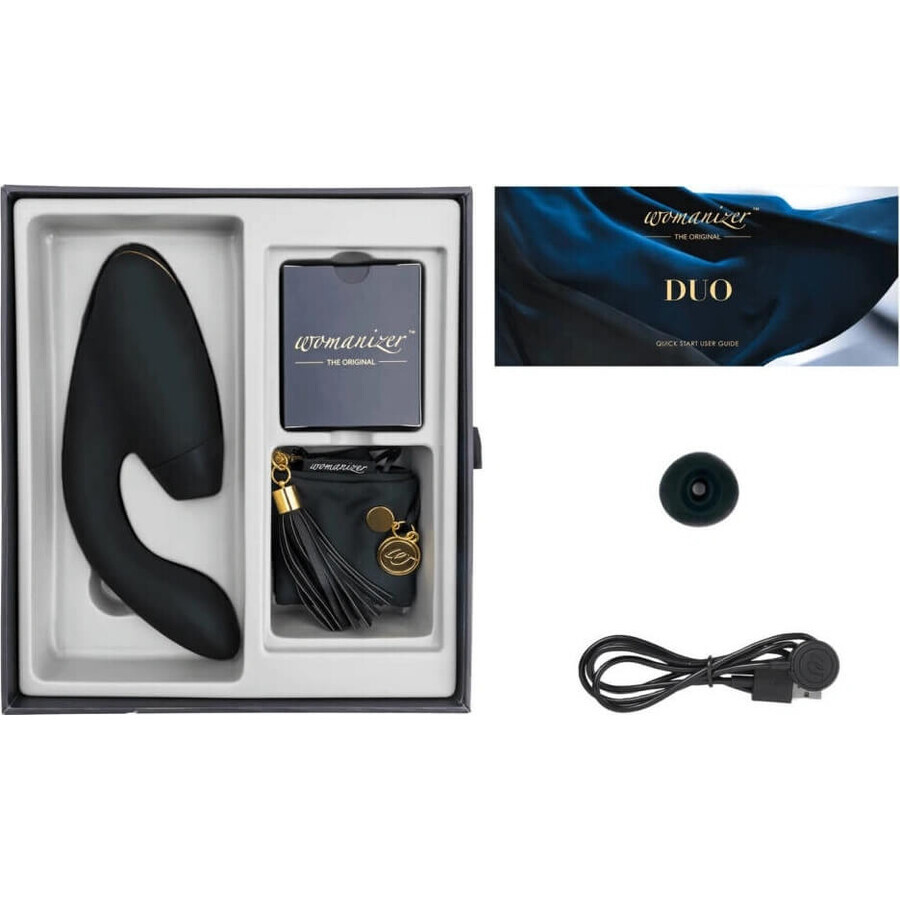 Womanizer DUO BLUEBERRY 1×1 buc, stimulator clitoridian