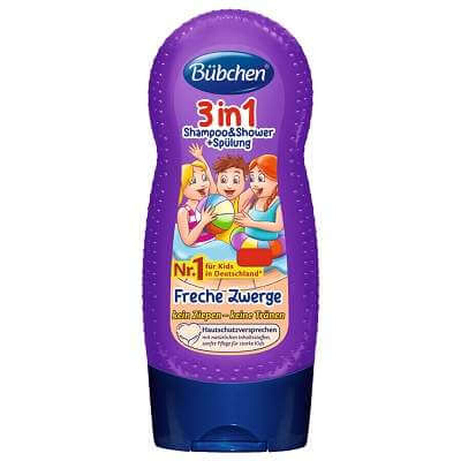 Șampon, balsam și gel de dus 3în1, 230 ml, Bubchen