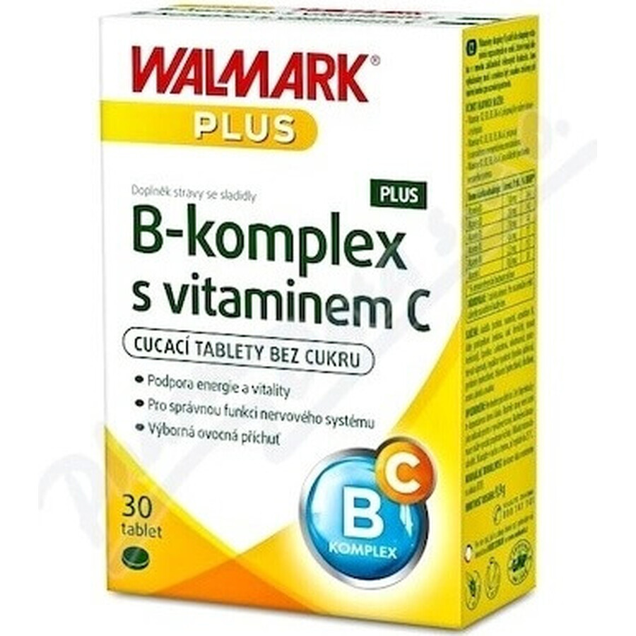 WALMARK B-complex PLUS cu vitamina C tbl (ambalaj inovator 2018) 1x30 buc