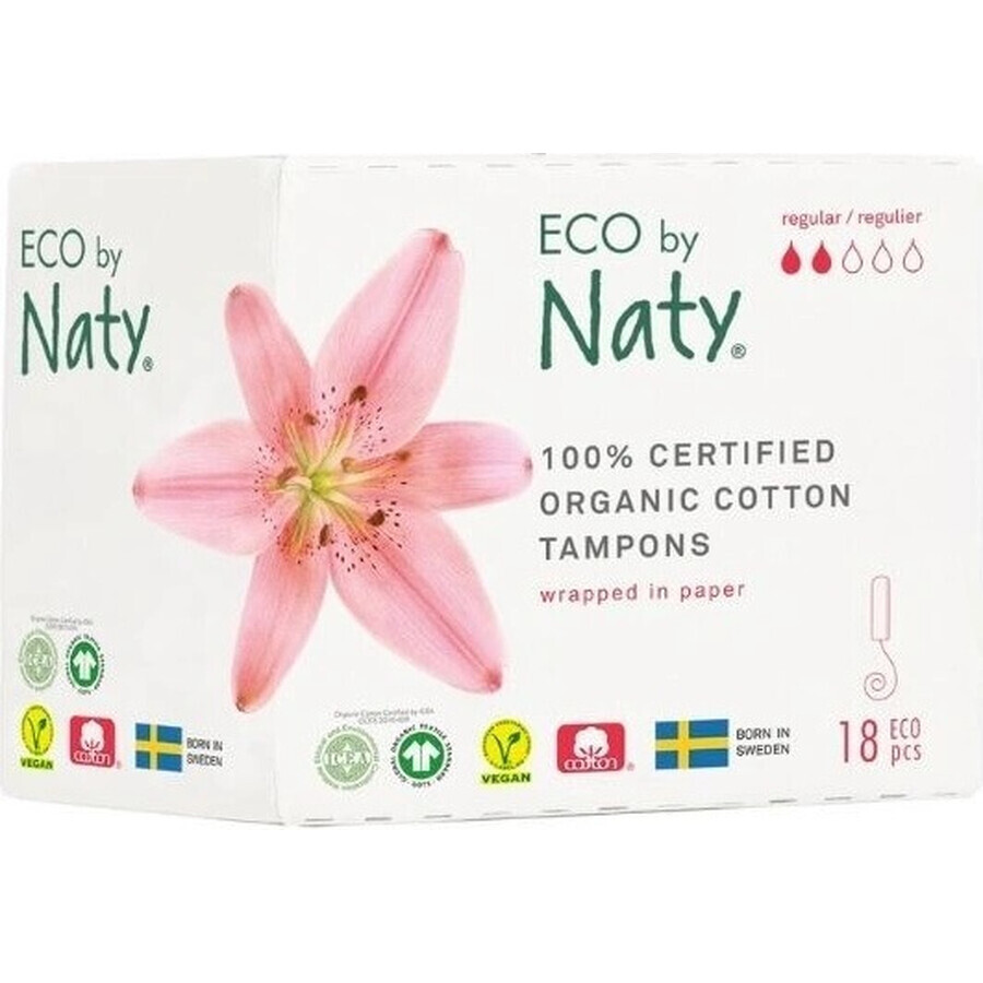 ECO BY NATY Tampons for women (18 pcs) - super 1×18 pcs