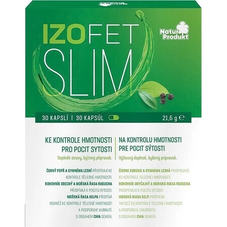 Naturprodukt Izofet Slim 1×30 cps, kruidenpreparaat