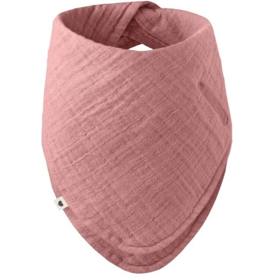 BIBS Bavoir en mousseline Bandana en coton biologique, Rose poussiéreux 1×1pc, bavoir rose