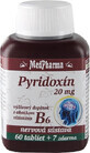 MedPharma PYRIDOXIN 20 mg (vitamina B6) 1&#215;67 tbl, 60+7 gratuit