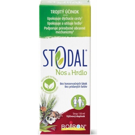 STODAL sirop nas și gât 1×150ml, supliment alimentar