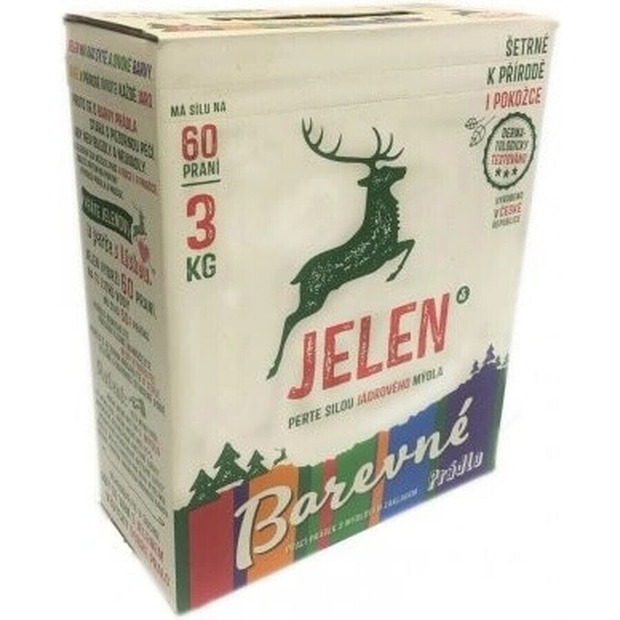 Jabón en polvo para ciervos 3kg Color 60PD 1×3 kg, jabón en polvo, Color, 60PD