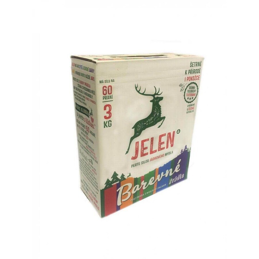 Jabón en polvo para ciervos 3kg Color 60PD 1×3 kg, jabón en polvo, Color, 60PD