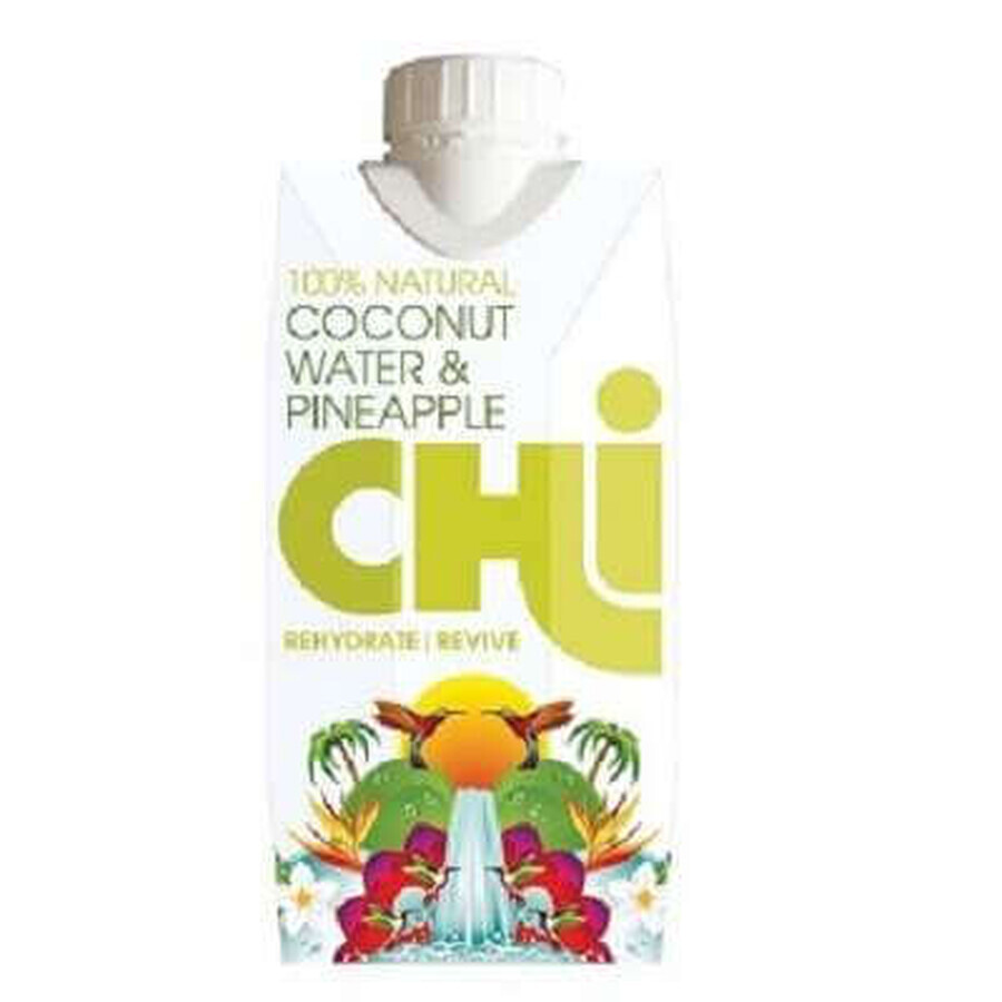 Apă de cocos cu ananas - Chi, 330 ml, Unicorn Naturals