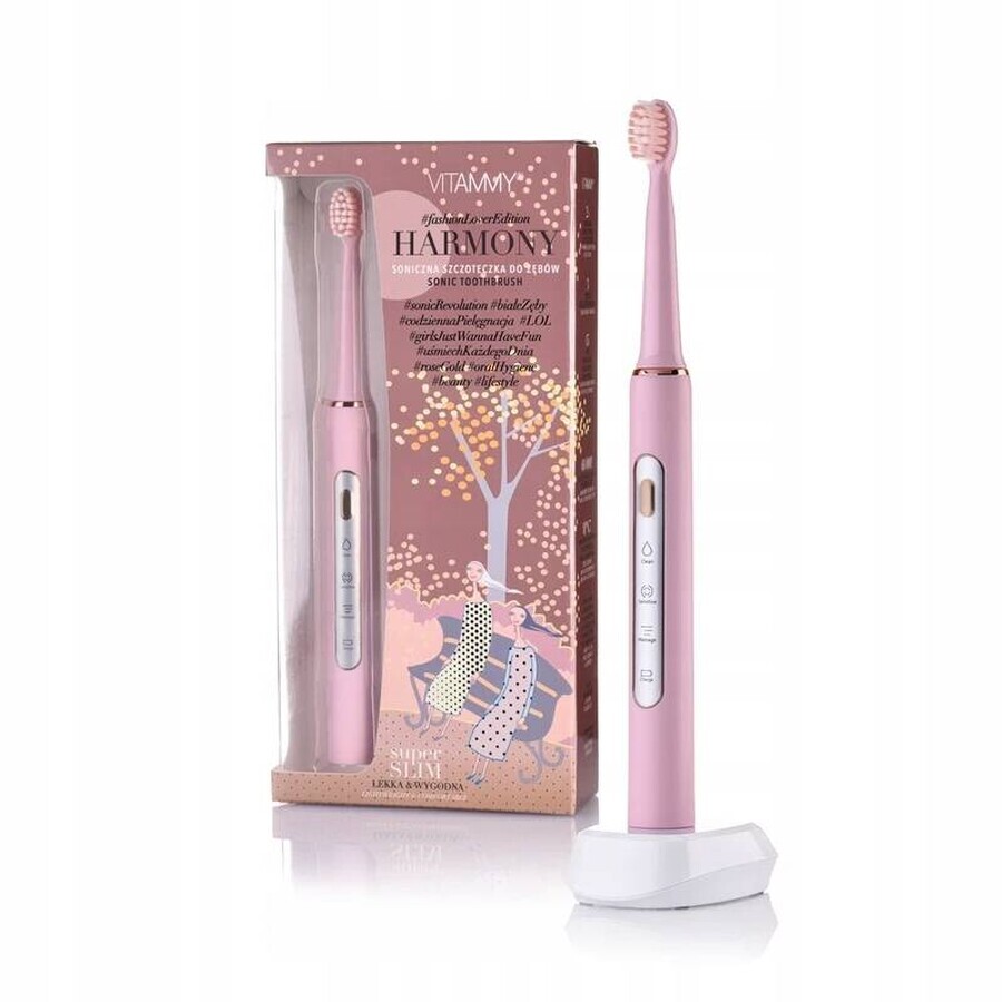 VITAMMY HARMONY Sonic toothbrush, pink 1×1 pc, sonic toothbrush