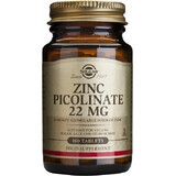 Solgar Zinc 22 mg Picolinato de Zinc 100 comprimidos 1×100 tbl, complemento alimenticio