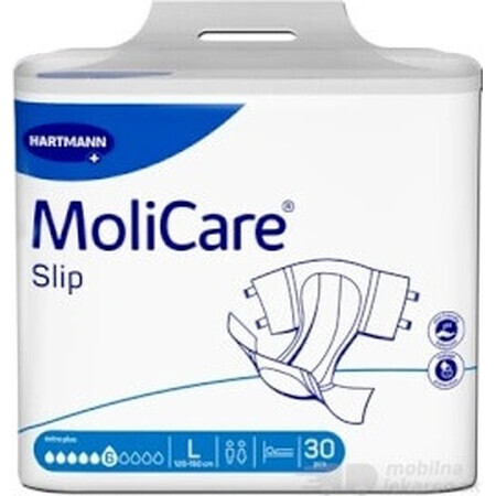 MoliCare Slip extra plus 6 sq. L 1×30 pz, slip per incontinenza