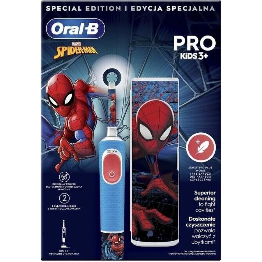 Oral B EK Pro Junior 3+ Spiderman 1×1 periuță de dinți electrică