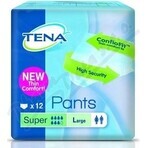 TENA PANTS SUPER LARGE 1×12 pezzi, slip assorbenti elasticizzati, assorbimento 2010 ml, circonferenza fianchi 100-135 cm