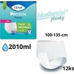 TENA PANTS SUPER LARGE 1×12 pezzi, slip assorbenti elasticizzati, assorbimento 2010 ml, circonferenza fianchi 100-135 cm