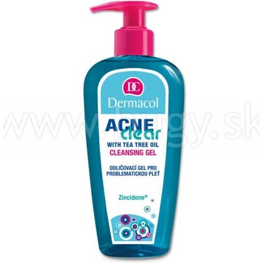 DERMACOL ACNECLEAR Reinigungsgel 1×200 ml, Reinigungsgel