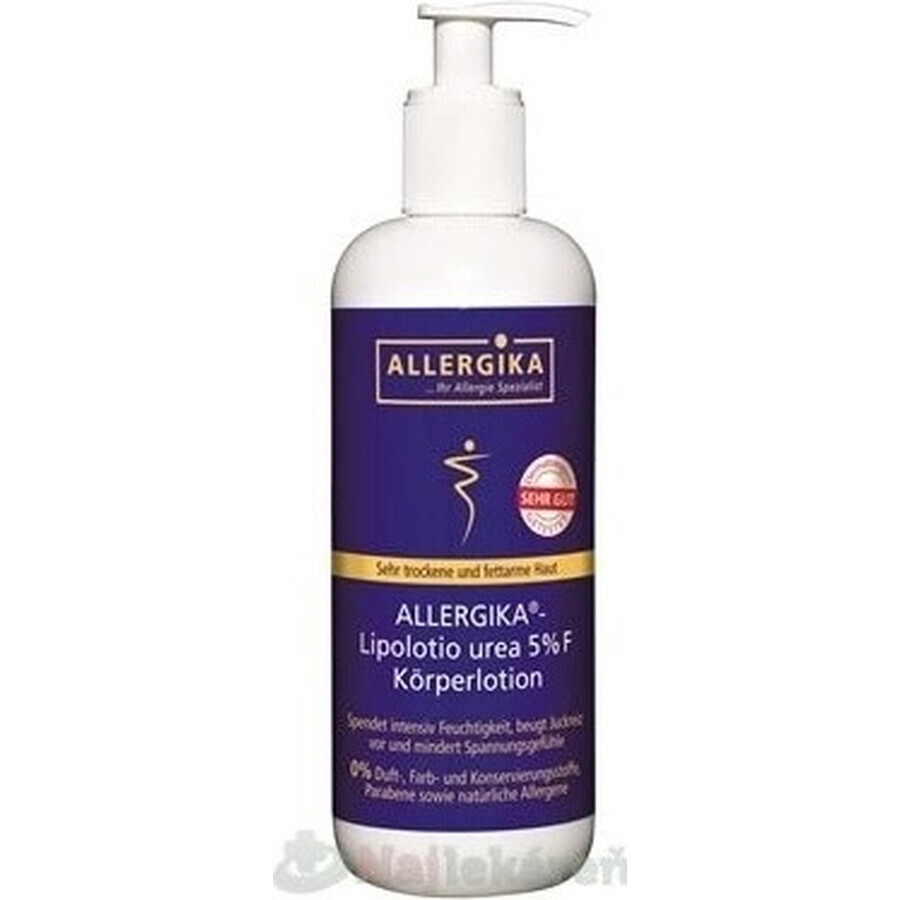 ALLERGIKA Lipolotio urea 5% 1×200 ml, crema para pieles atópicas