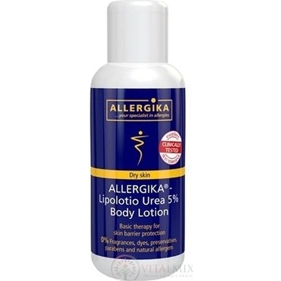 ALLERGIKA Lipolotio urea 5% 1×200 ml, crema para pieles atópicas