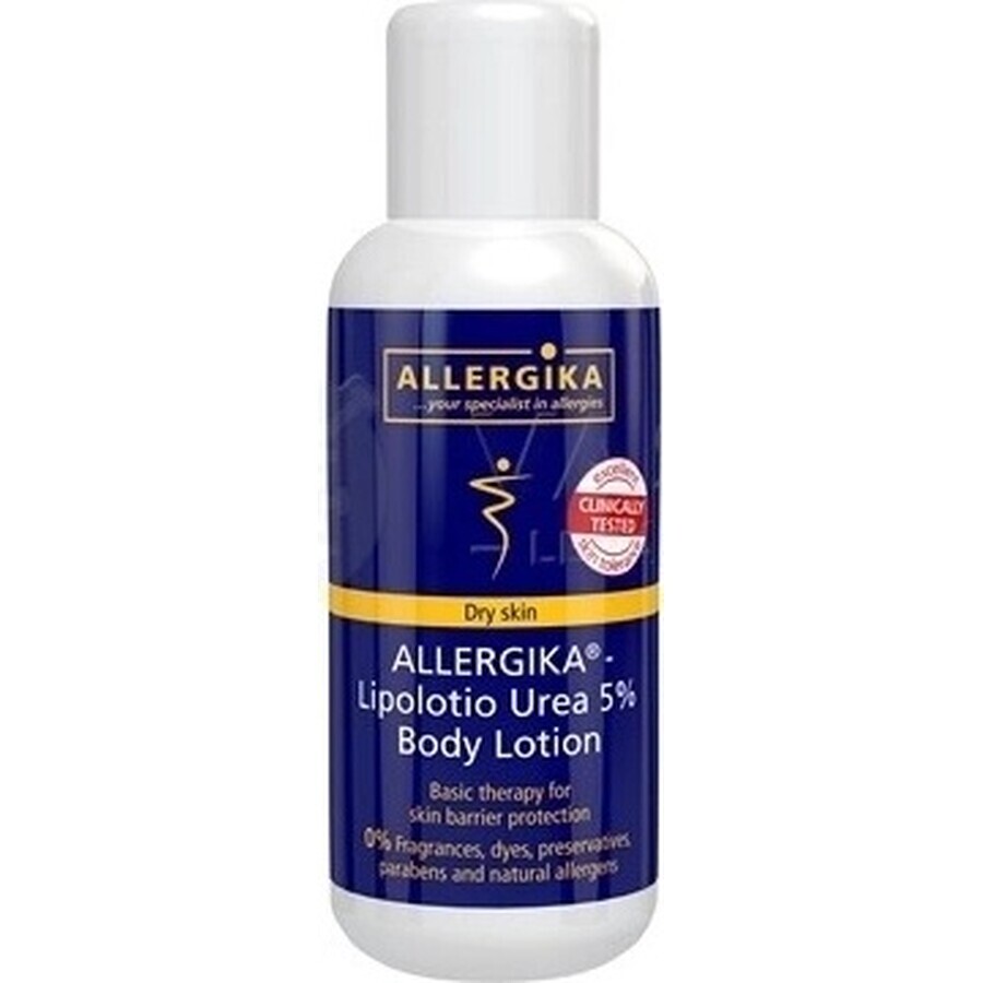 ALLERGIKA Lipolotio urea 5% 1×200 ml, crema para pieles atópicas