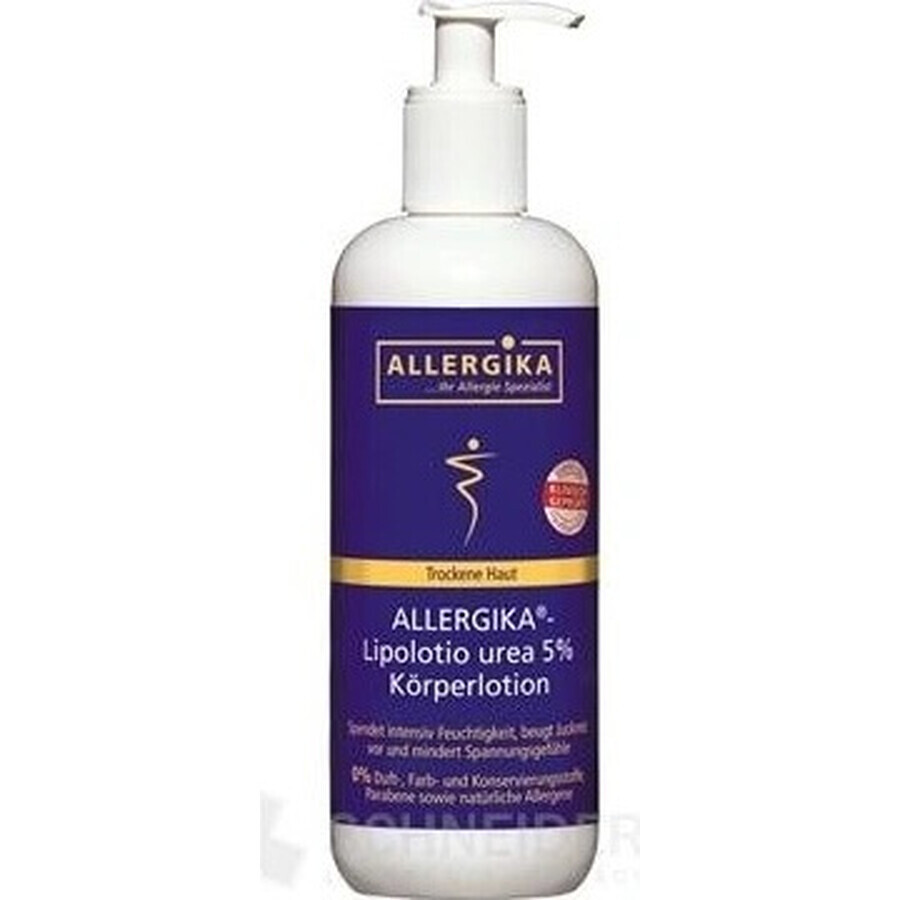 ALLERGIKA Lipolotio urea 5% 1×200 ml, crema para pieles atópicas