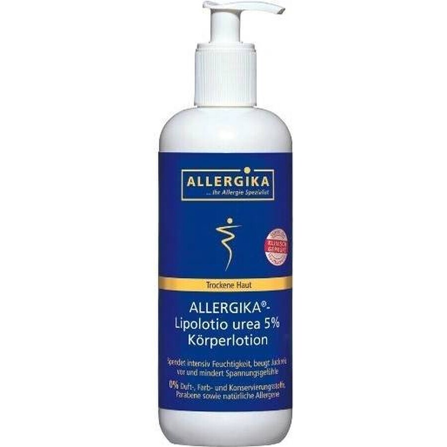 ALLERGIKA Lipolotio urea 5% 1×200 ml, crema para pieles atópicas