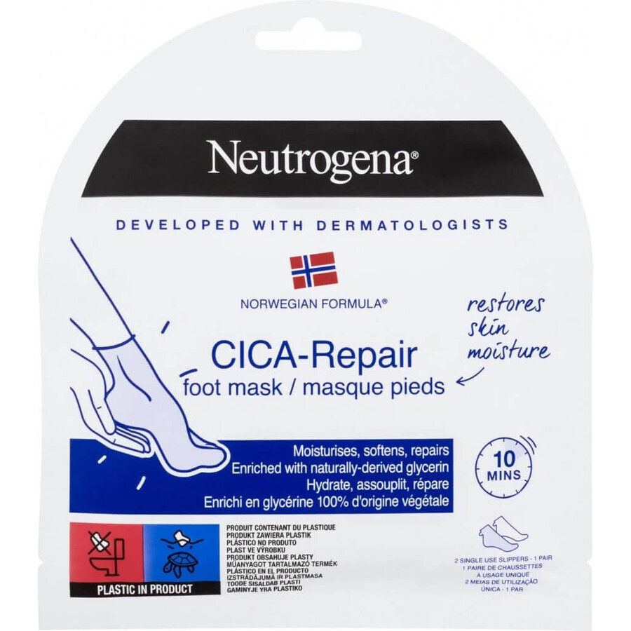 NEUTROGENA NR CICA mască pentru picioare 1x1 pereche