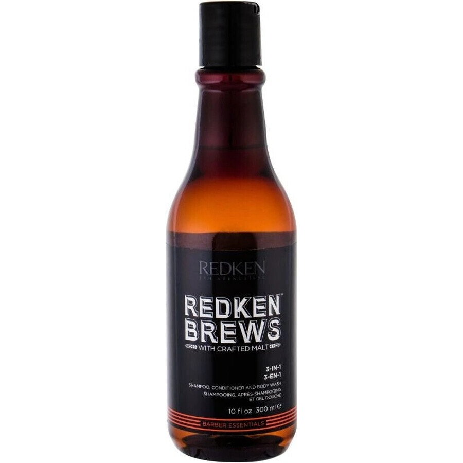 Redken Brews 3 in 1 Shampoo Brews 1×300 ml, shampoo