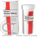 GENERICA Calciu + Vitamina C 1000 mg 1×10 tbl, supliment alimentar