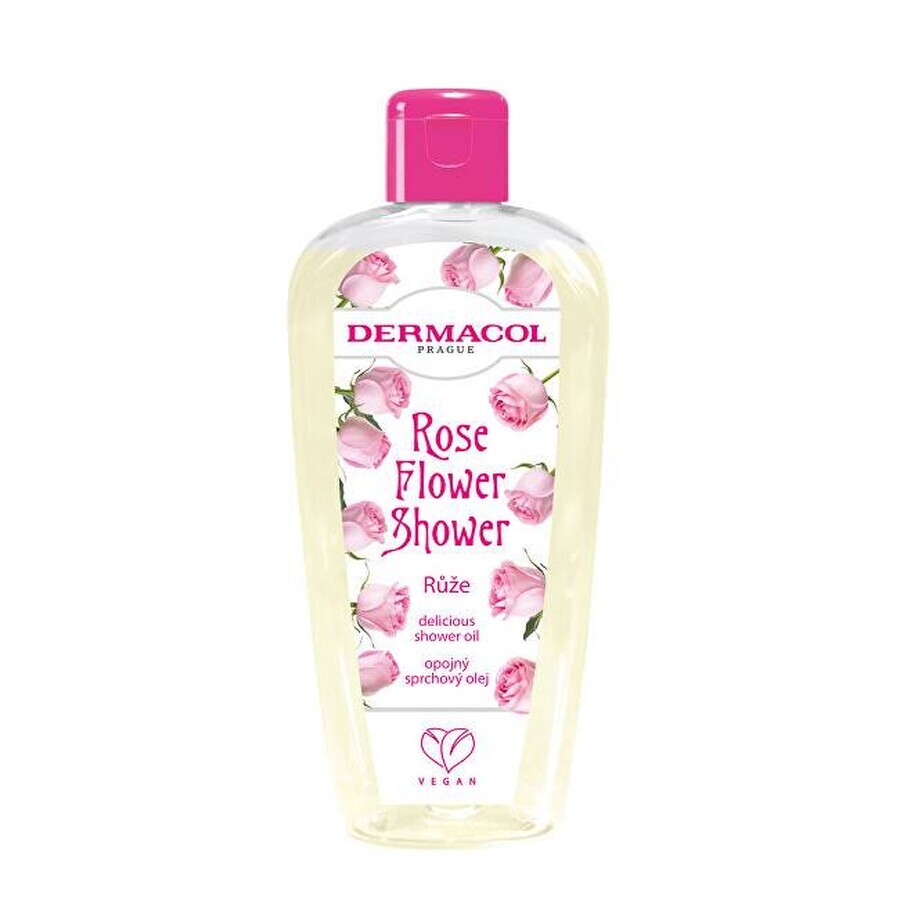 Dermacol Olio doccia ai fiori di rosa 1×200 ml, olio doccia