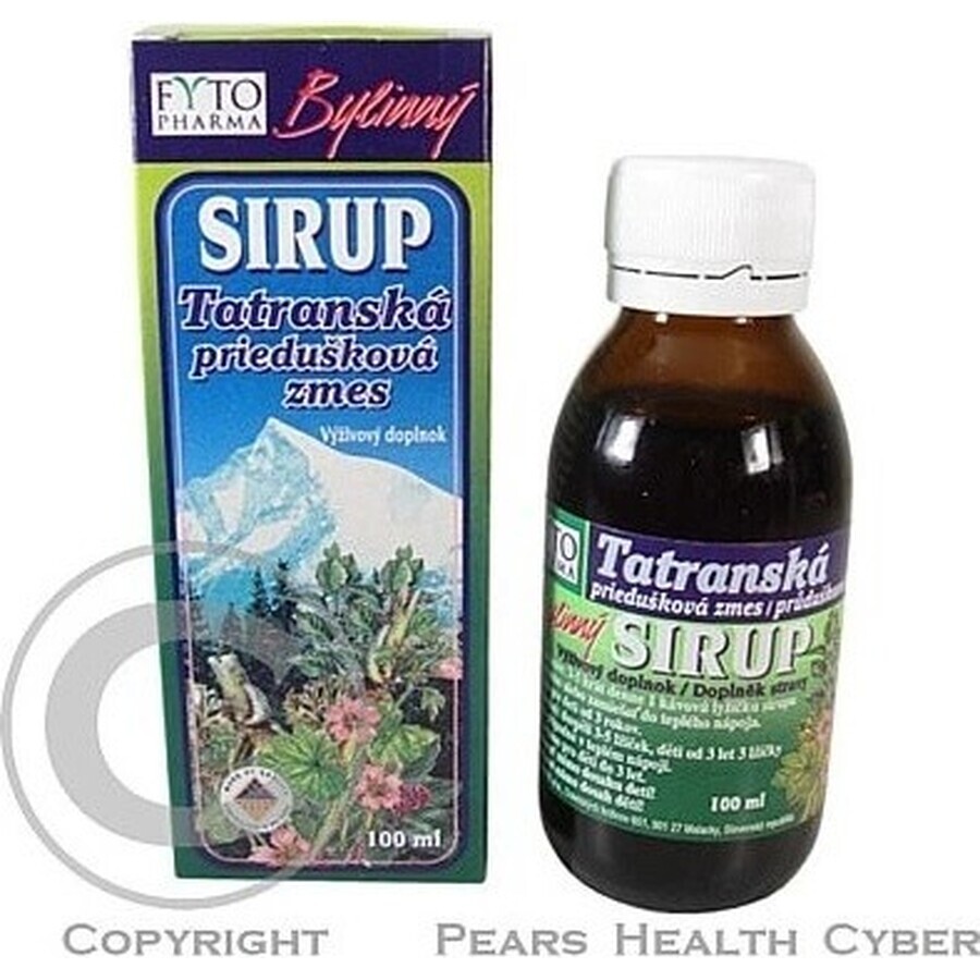 FYTO Tatra amestec bronșic sirop 1×100 ml, sirop