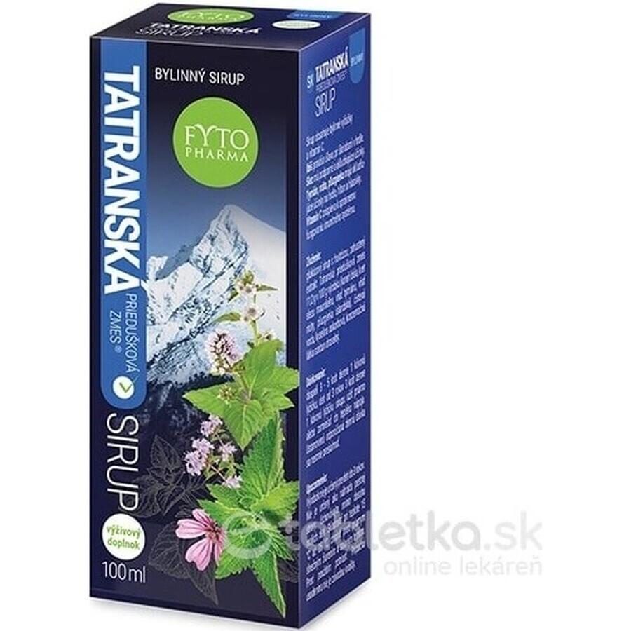 FYTO Tatra amestec bronșic sirop 1×100 ml, sirop