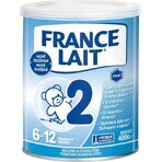 France Lait 2 formula di proseguimento da 6-12 mesi 1×400 g, latte artificiale da 6 mesi