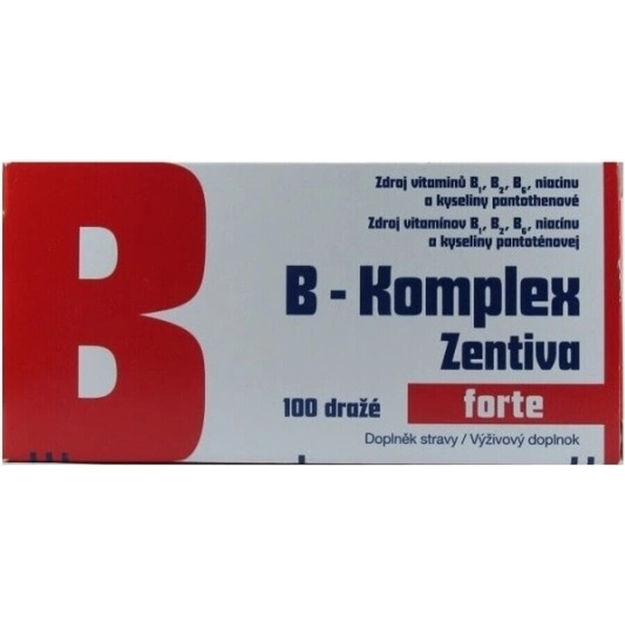 B-Komplex Zentiva forte 100 tbl 1×100 tbl, vitamina B