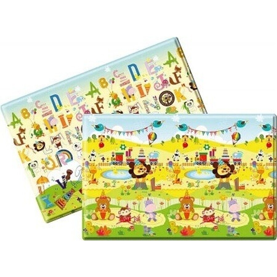 LALALU Playmat PREMIUM Small, 140 x 140 x 1,2 - Buon compleanno 1×1 pz.