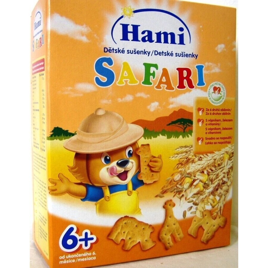 Galletas Hami Safari 1×180 g, a partir de 6 meses