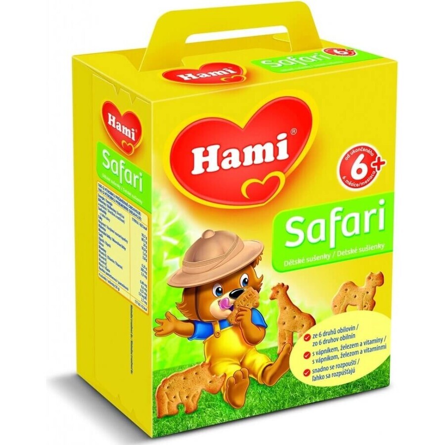 Galletas Hami Safari 1×180 g, a partir de 6 meses