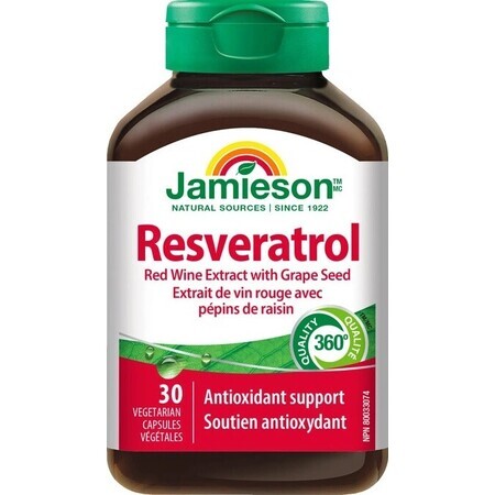 JAMIESON RESVERATROL 50 mg 1×30 cps, voedingssupplement