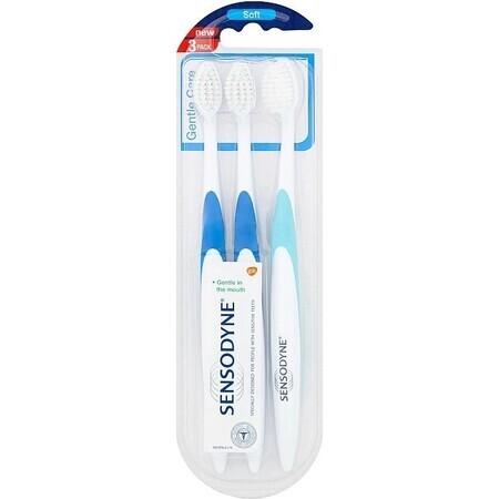 SENSODYNE Gentle Care Soft - Triopack 1×3 buc, periuță de dinți