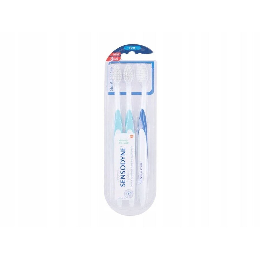 SENSODYNE Gentle Care Soft - Triopack 1×3 buc, periuță de dinți