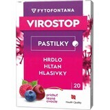 VIROSTOP Lozenges - berries 1×20 pieces, flu lozenges