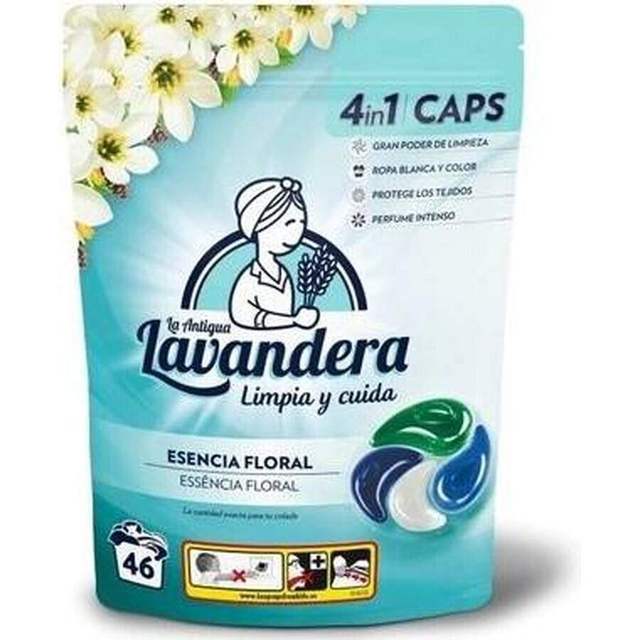 Lavandera cápsulas de lavado Fragancia floral 1×46 uds, cápsulas de lavado