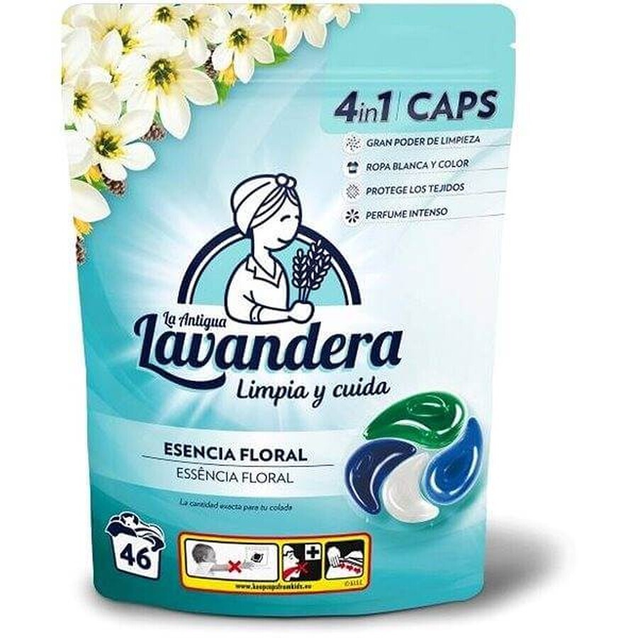 Lavandera cápsulas de lavado Fragancia floral 1×46 uds, cápsulas de lavado