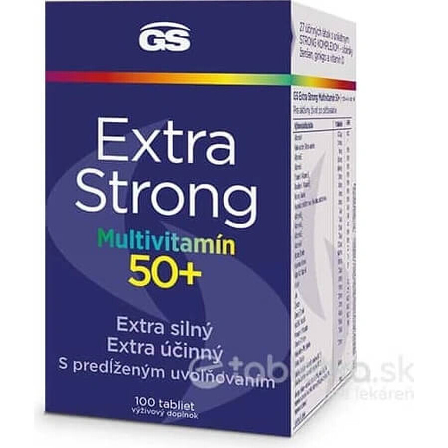 GS Extra Strong Multivitamin 50+, 100 tbl 1×100 tbl, nutritional supplement