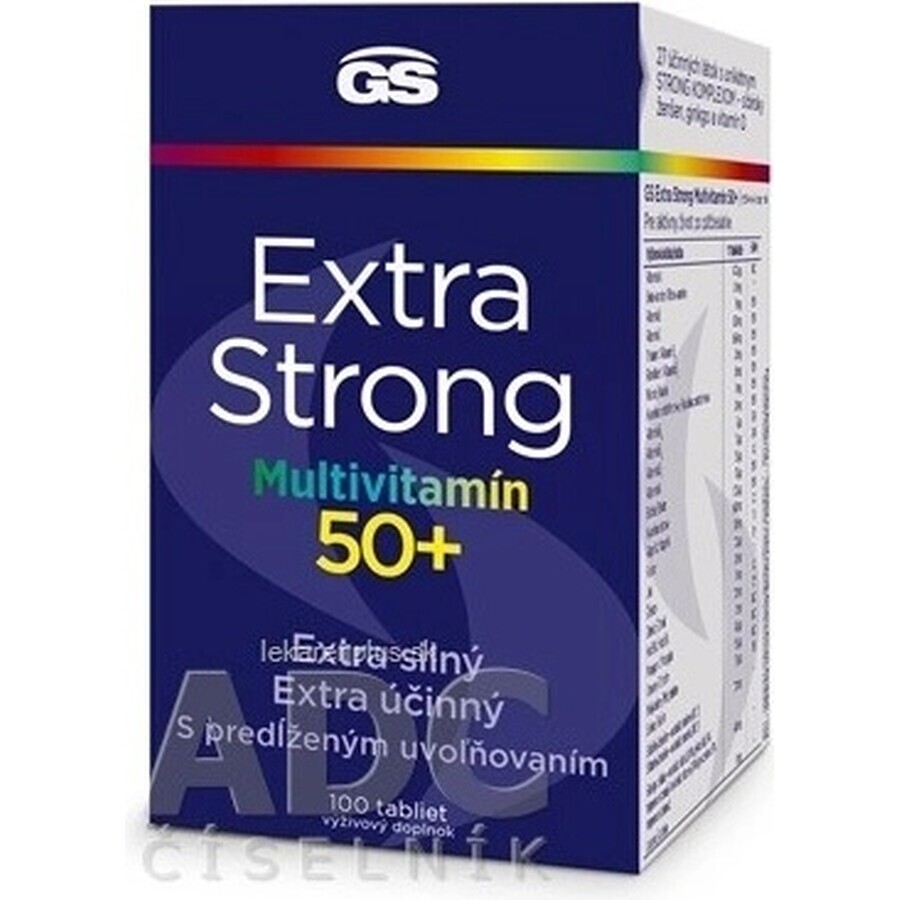 GS Extra Strong Multivitamin 50+, 100 tbl 1×100 tbl, nutritional supplement