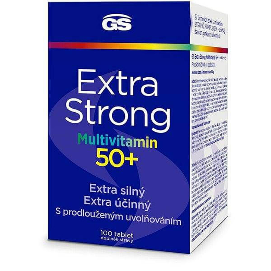 GS Extra Strong Multivitamin 50+, 100 tbl 1×100 tbl, nutritional supplement