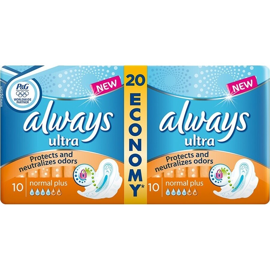 Always Ultra Duo 20 buc Normal Plus 1×20 buc, tampoane menstruale