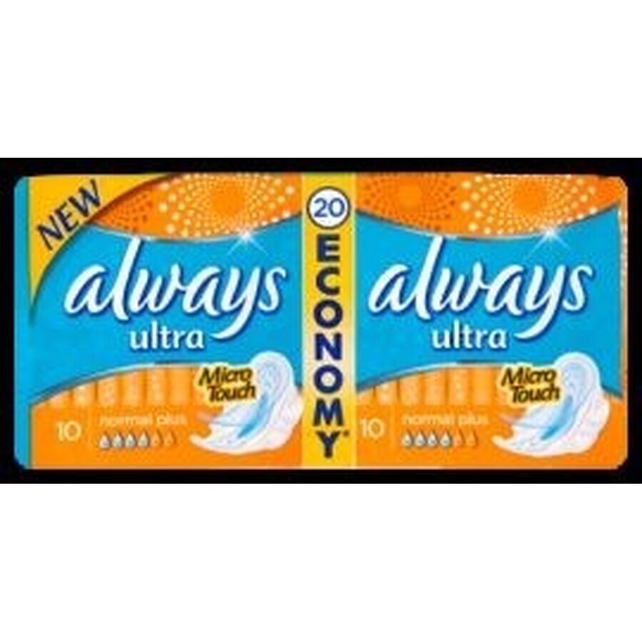 Always Ultra Duo 20 buc Normal Plus 1×20 buc, tampoane menstruale