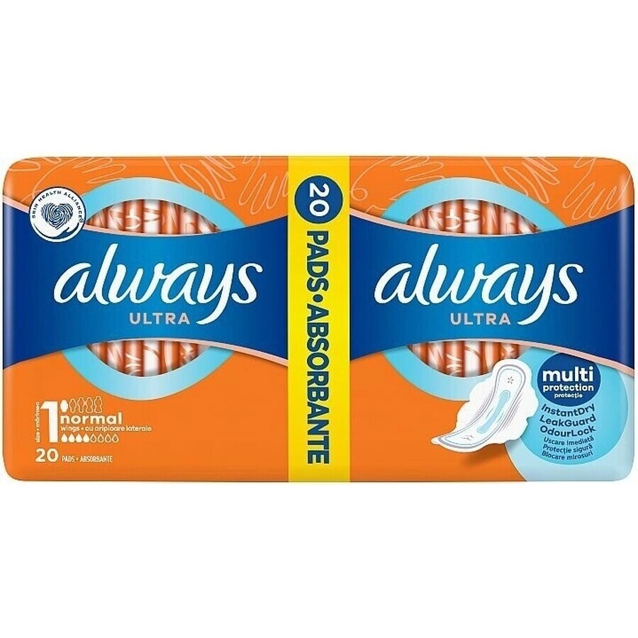 Always Ultra Duo 20 buc Normal Plus 1×20 buc, tampoane menstruale